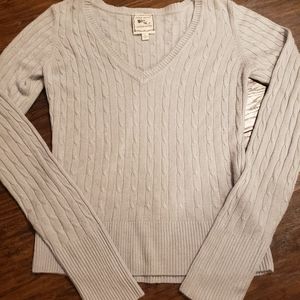 Pink Rose Cable Knit Sweater